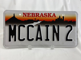 MCCAIN 2 Vintage Vanity License Plate Nebraska Personalized Auto Man-Cave Décor - £49.36 GBP