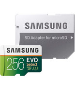 SAMSUNG ELECTRONICS EVO Select 256GB MicroSDXC UHS-I U3 Memory Card with... - $141.82