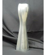 Modernist Abstract Vase Aluminum Chrome Wavy Hourglass Metal Art Vtg Hom... - €40,09 EUR