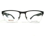 Boss Orange BO 0255 Q9G Gafas Monturas Gris Cuadrado Borde Medio 53-19-135 - £56.05 GBP