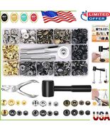 Durable Leather Snap Fasteners Kit: 120 Sets in 6 Colors with Easy Tool ... - $47.54 CAD