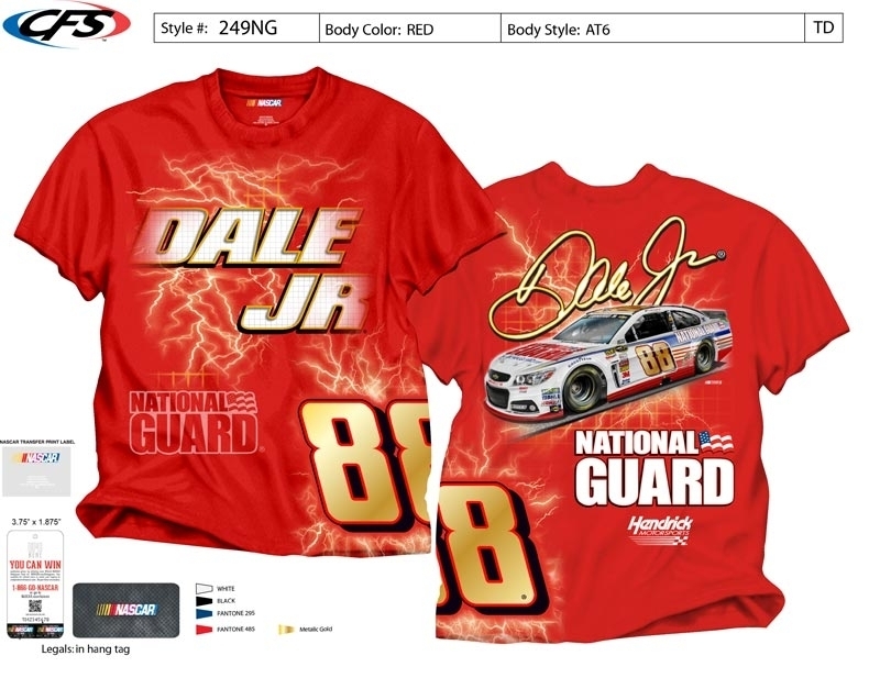 Dale Jr #88 National Guard Red Extra Large tee shirt w/tags - $24.00