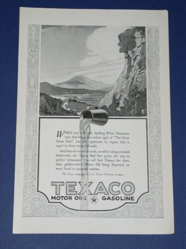 Texaco Motor Oil National Geographic Magazine Ad Vintage 1924 - £11.76 GBP