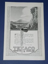 Texaco Motor Oil National Geographic Magazine Ad Vintage 1924 - £11.70 GBP