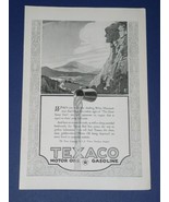 Texaco Motor Oil National Geographic Magazine Ad Vintage 1924 - $14.99