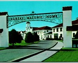 Kansas Massonico Casa Wichita Ks Unp Cromo Cartolina A12 - £5.72 GBP