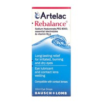 Artelac Rebalance Eye drops 10 ml Bausch+Lomb red eyes dry eyes - $28.99