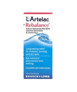 Artelac Rebalance Eye drops 10 ml Bausch+Lomb red eyes dry eyes - $616.32 MXN