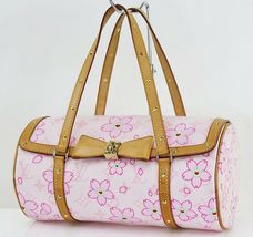 Auth LOUIS VUITTON Papillon Pink Cherry Blossom Monogram Hand Bag Purse #42591 - £1,842.51 GBP