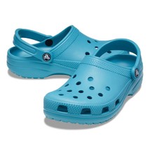 Crocs Clogs Men&#39;s Classic Turquoise Color Adult Comfort Sandals Retail $... - £43.07 GBP