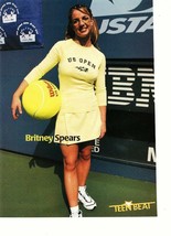 Britney Spears JC Chasez teen magazine pinup clipping tennis time skirt ... - $3.50