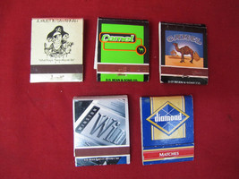 Vintage Lot of 5 Cigg. Ad Match Books - Camel, Diamond, Winston Etc.  - £23.21 GBP