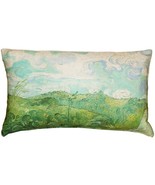 Van Gogh Green Wheat Fields Throw Pillow, with Polyfill Insert - £27.93 GBP