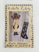 Hickety Pickety Hare Heaven Rabbit 19&quot;  Stocking 14&quot; Pattern - €8,43 EUR