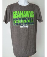 GRAY SEATTLE SEAHAWKS FOOTBALL TEE SHIRT green hawks washington NFL 2XL ... - $12.55