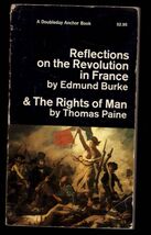 REFLECTIONS ON THE REVOLUTION IN FRANCE-Edmund Burke  RIGHTS OF MAN Thom... - $4.50