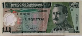 Banco de Guatemala 12 de Marzo de 2008 Un Quetzal BAnknote - $1.00