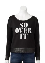 ROCK &amp; REPUBLIC &quot;So Over It&quot; SWEATSHIRT Size: XS (EXTRA SMALL, 2) New - £78.17 GBP