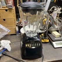 Oster 663 12-Speed Blender with Glass Jar Black Tested Works! - $19.99