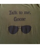 Canvas Tee Size Small Olive Green Talk To Me, Goose Short Sleeve Tee TOP... - $214.77 MXN
