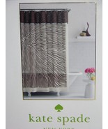 Kate Spade MADAGASCAR Zebra Brown Fabric Shower Curtain NIP - $65.58 CAD