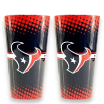 2pk NFL Houston Texans Football Official 16oz Sculpted Coffee Cup Latte Mug - £25.25 GBP