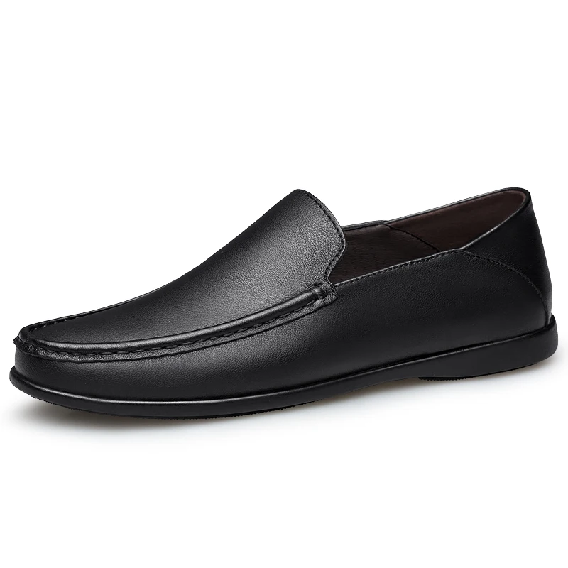 High Quality Business Loafers Men Casual Luxury Slip on Shoes Genuine Le... - £60.11 GBP
