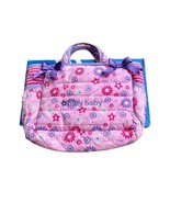 American Girl Bitty Baby Mommy&#39;s Diaper Bag Pink Purple Flowers - $19.80