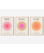 Positive Aura Posters For Room 3 Pc\. Colorful Aura Gradient Canvas Wall... - £25.29 GBP