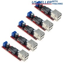 5Pcs Dual Usb Lm2596 5V 3A Voltage Step-Down Buck Module 6-40V In With T... - $15.99