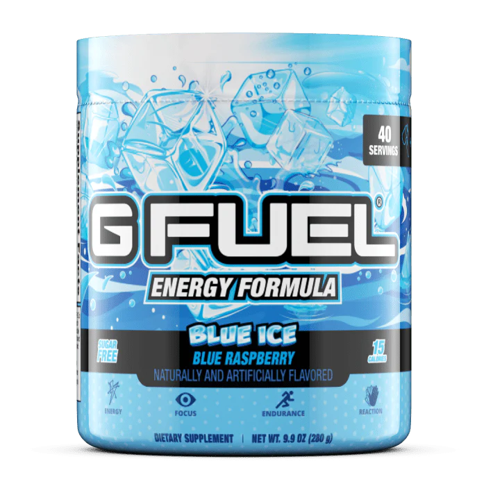 G Fuel Blue Ice Blue Raspberry Energy Powder, 9.8 oz (40 Servings) - €60,00 EUR