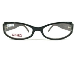 Kenzo Eyeglasses Frames KZ 2053 C02 Black Burgundy Red Cat Eye Wrap 56-16-130 - $46.54