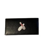 New Bowling Pins Design Leather Checkbook Cover - $417.20 MXN