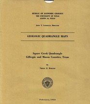 Geologic Map: Squaw Creek Quadrangle, Texas - £10.27 GBP