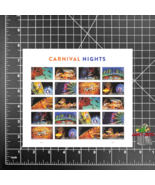 2024 USPS SHEET OF 20 FIRST CLASS FOREVER STAMPS CARNIVAL NIGHTS 73¢ ($1... - $14.60