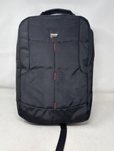 Computer Backpack Nylon Bag School Slim Pack 16&quot;x12&quot;x5&quot; Black by CiCon - £31.11 GBP