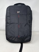 Computer Backpack Nylon Bag School Slim Pack 16&quot;x12&quot;x5&quot; Black by CiCon - $39.55