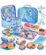Tea Party Set For Little Girls Frozen Toys Inspired Elsa Princess Gift, ... - £39.90 GBP