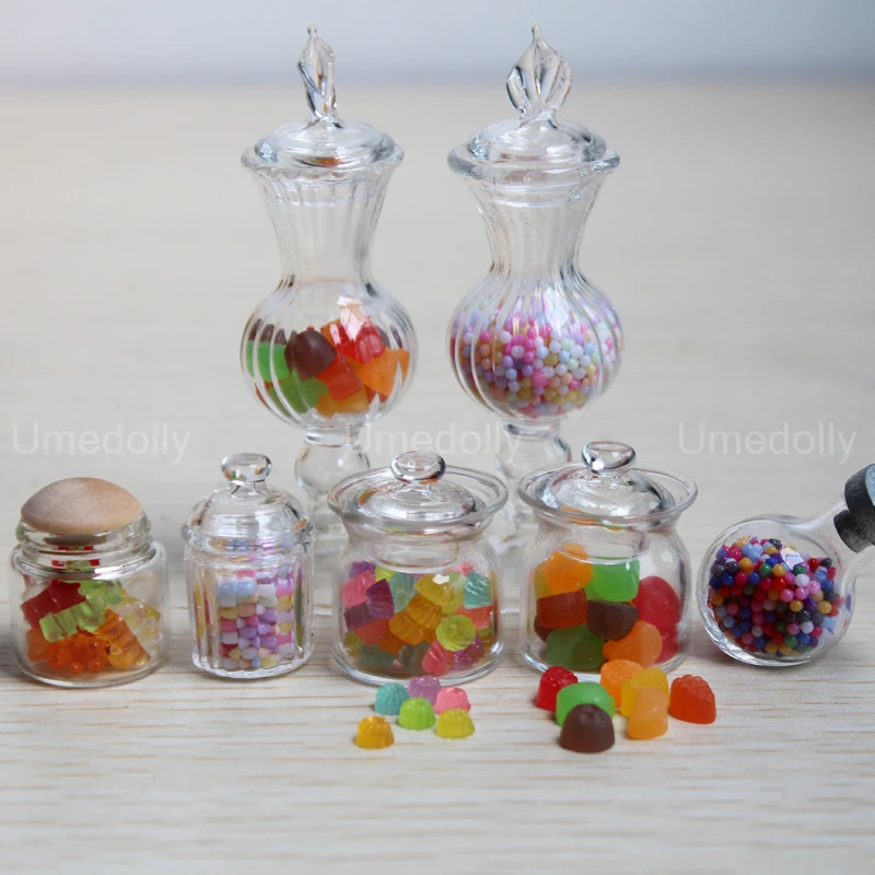 Game Fun Play Toys 1/6 Scale Miniature Dollhouse GlA Canisters Simulation Candy  - £22.91 GBP