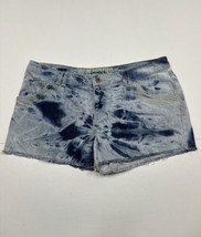 Mossimo Acid Wash Cut Off Jean Shorts Women Size 17 (Measure 36x3) - £10.45 GBP