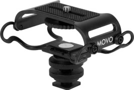 Movo Smm5-B Universal Microphone And Portable Recorder Shock Mount - Fits, Black - £35.43 GBP