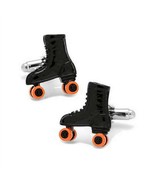 ROLLER SKATE CUFFLINKS Skater Rink Derby NEW GIFT BAG Wedding Groom Fath... - $16.78 CAD
