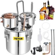 VEVOR Alcohol Still, 13.2Gal / 50L Stainless Steel Water Alcohol Distiller Coppe - £188.48 GBP