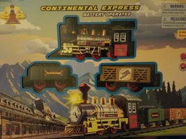 CONTINENTAL EXPRESS TRAIN SET BATTERY OPERATED (BATTERIES NOT INCLUDED) - £23.37 GBP