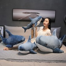Funny Soft Bite Shark Plush Toy Pillow Appease Cushion Gift For Children Kids Sl - £13.02 GBP