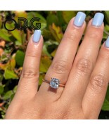 2.00 CT Cushion Lab Diamond Engagement Ring, 14K Solid Yellow Wedding Proposal R - $1,453.00