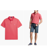 Polo Ralph Lauren Polo Shirt Men&#39;s 2XL Pale Red Custom Slim Fit Mesh Cotton - $1,191.80 MXN
