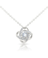 To My Love Kont Necklace Clover Ornament Eternal Heart  Zirconium Inlaid... - $247.32 MXN