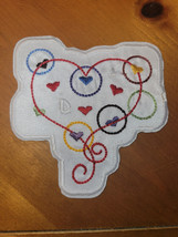 Heart 8 - Love and Valentines - Iron on Patch  10842 - £6.17 GBP