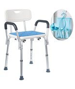 Medokare Shower Chair with Padded Seat - Shower Bench for Seniors with Tote Bag  - $42.50